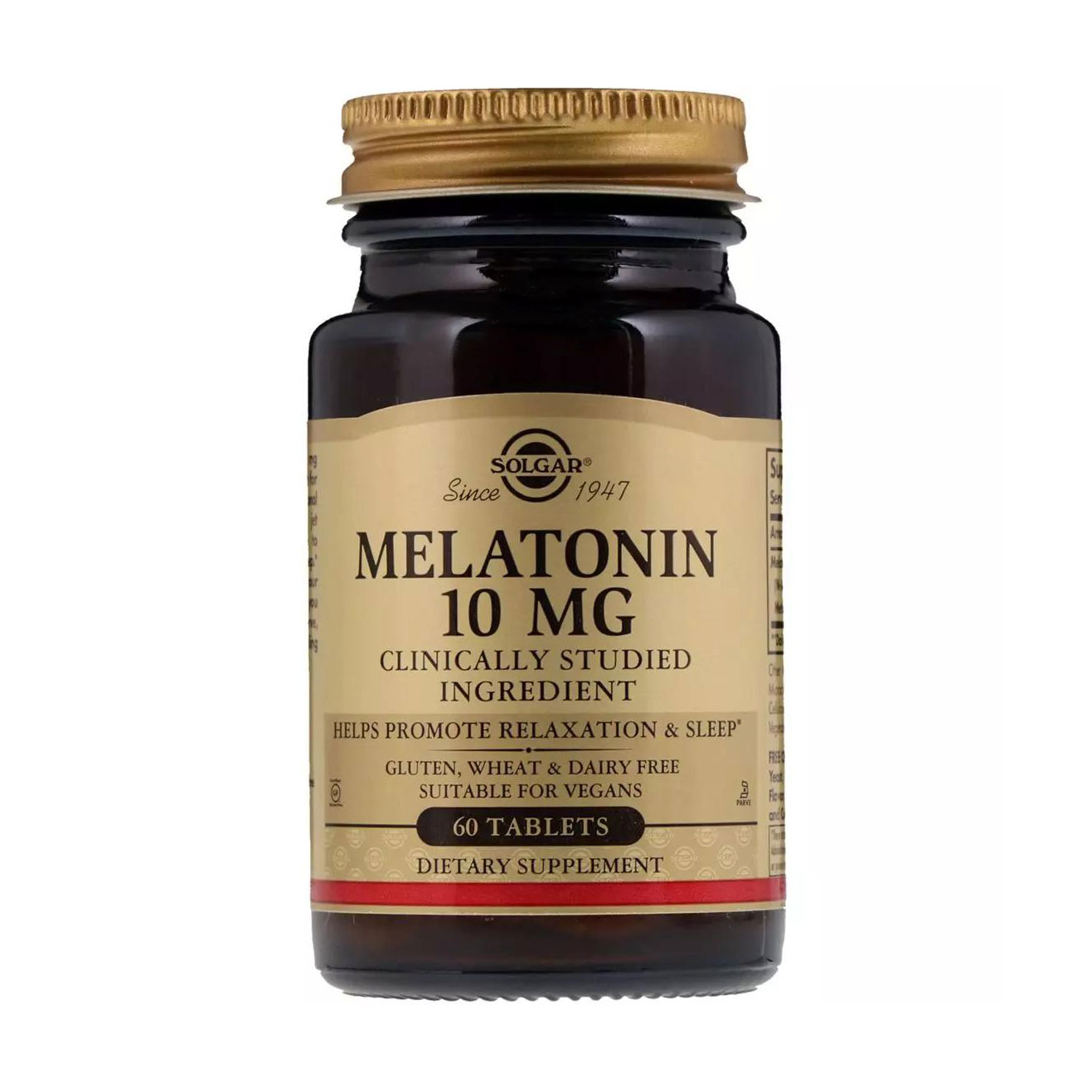 Мелатонін Solgar Melatonin 10 мг, 60 таблеток